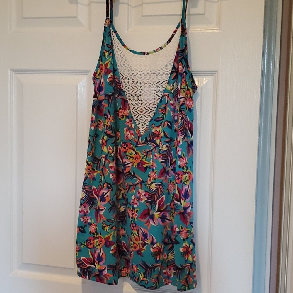 Floral swimsuit cover-up